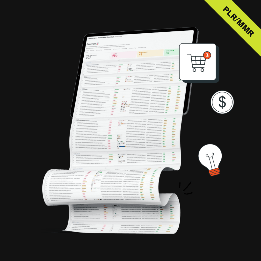 E-Commerce Conversion Checklist